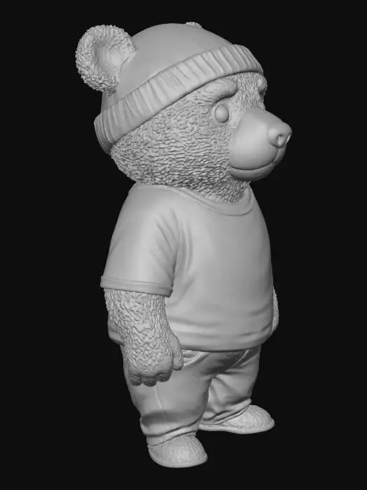 3D model for Bear in a Beanie