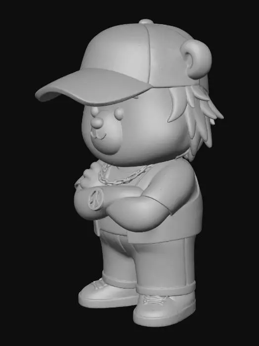 3D model for Hipster Bear