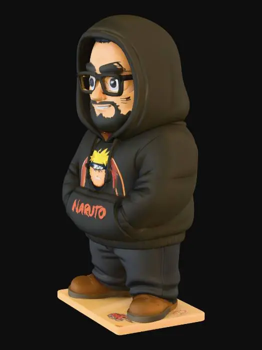 3D model for Naruto Hoodie Fan 2