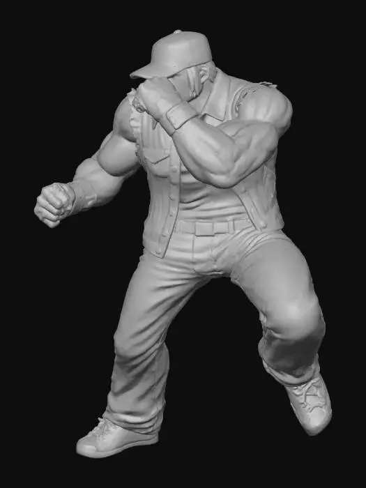 3D model for Perosonaje Terry Bogard de the kings of fighter. Tomar referencia  pose y vestimenta.