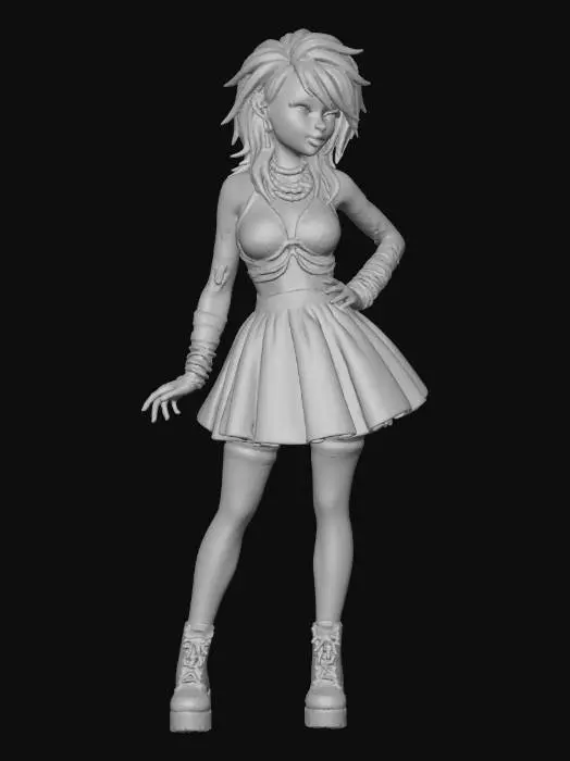 3D model for copia al personaje de anime, usa colores femeninos y poses de modelo de revista de victoria secret .todo el cuerpo en una imagen. hasta los accesorios, los pechos en copa B. mostrar el cuerpo entero en la imagen. estilo femenino. visibles. imagen de cuepo entero. no gorra. usa otro tipo ropa moderna que no sea la imagen. cabello estilo emo de los 90