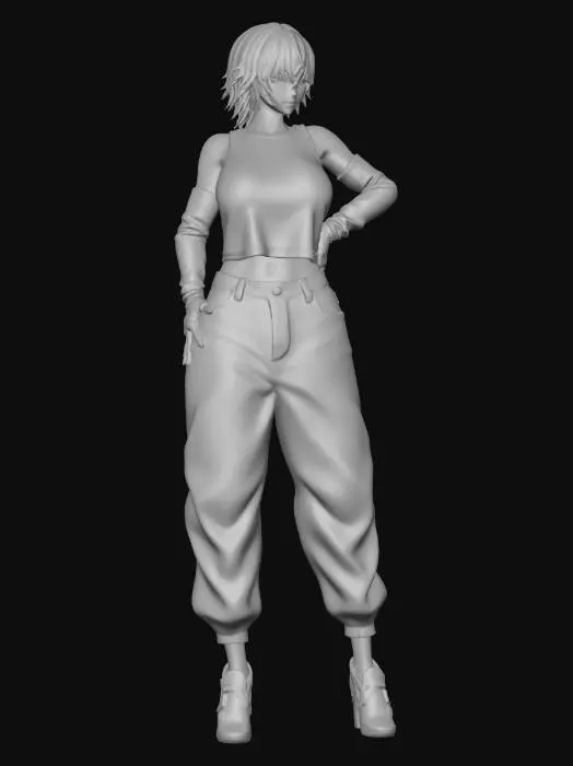 3D model for Confident in Denim