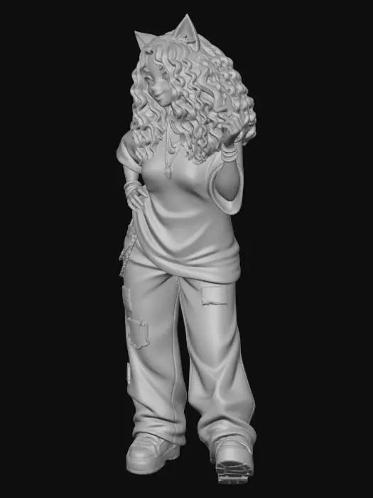 3D model for Retro Cat Vibes