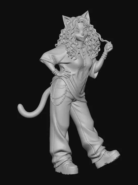 3D model for Retro Cat Vibes