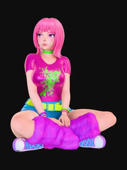 3D model for Neon Vibes