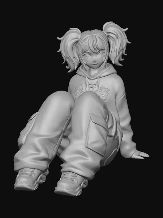 3D model for Vibrant Pigtails