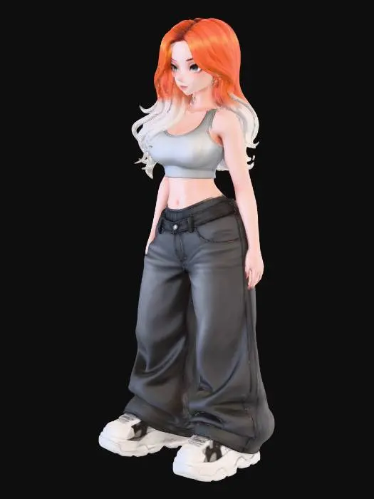 3D model for Stylish Confident Stance