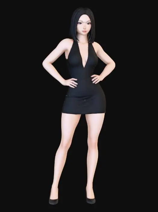 3D model for Elegant Attire