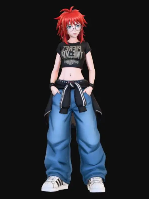 3D model for Crimson Street Rebel