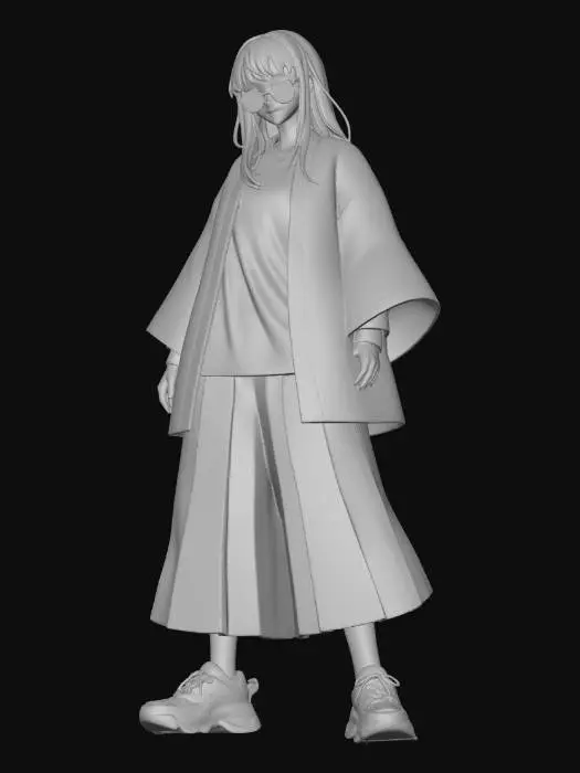 3D model for Golden Wave Haori