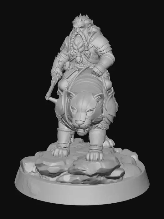 3D model for Ironbeard on the Steel Panther