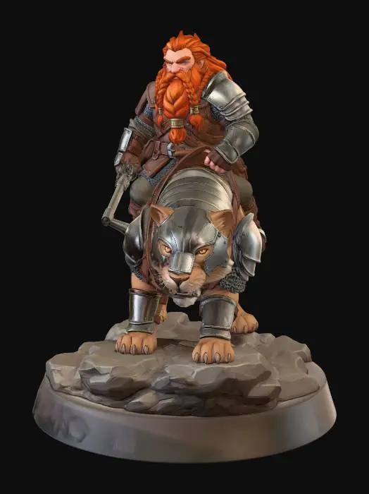 3D model for Ironbeard on the Steel Panther