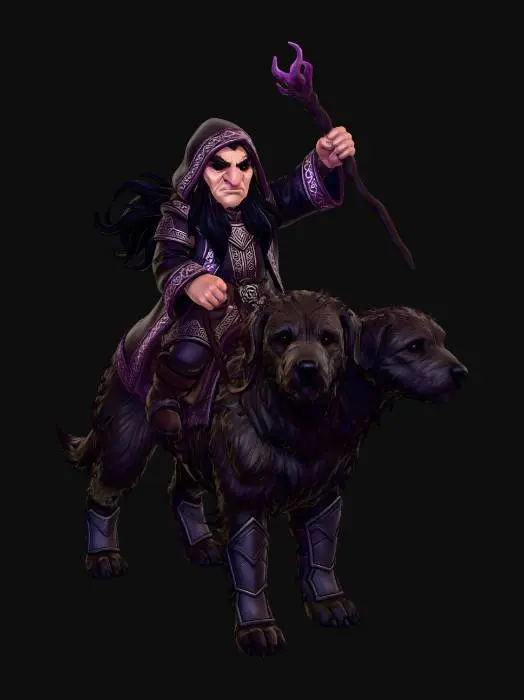 3D model for Wizard on Twin Hounds