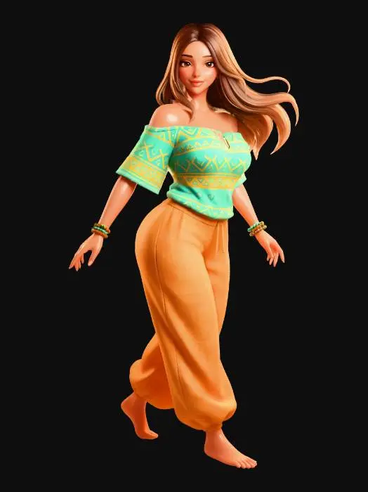 3D model for Boho Sunset Stroll