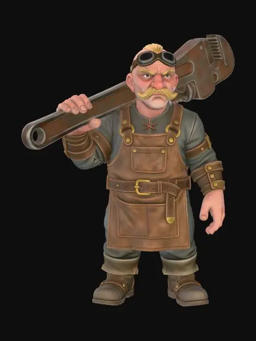 3D model for Rustbeard the Wrenchsmith