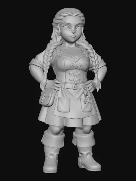 3D model for Braided Adventurer