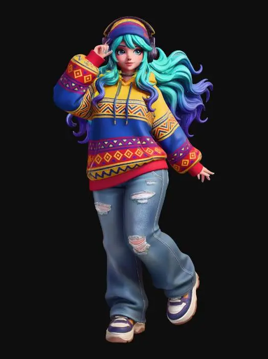 3D model for Vibrant Street Melody