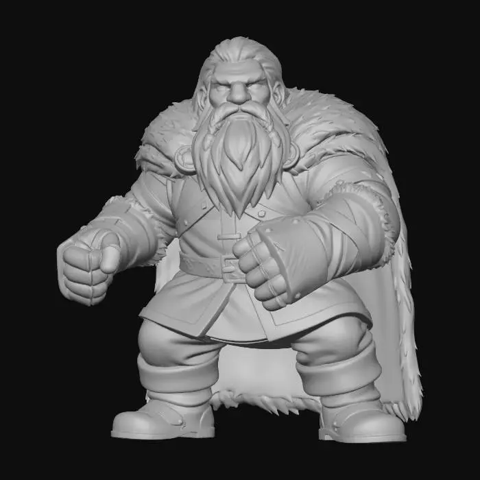 3D model for Gromli Ironfist