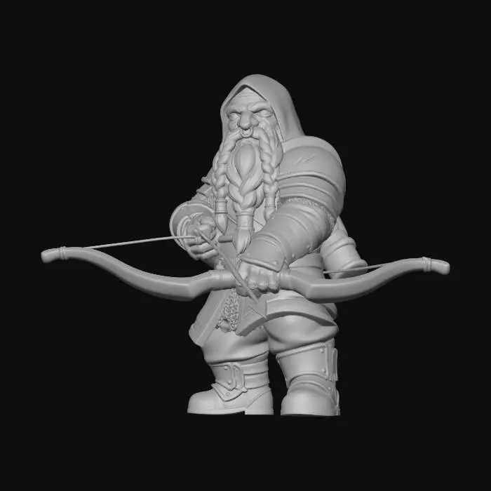 3D model for Ironbraid Dwarf Archer
