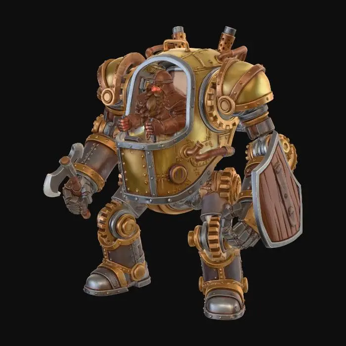 3D model for Ironbound Dwarf