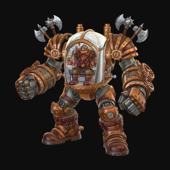 3D model for Ironclad Dwarven Mech