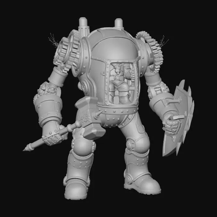3D model for Copperbound Dwarven Juggernaut