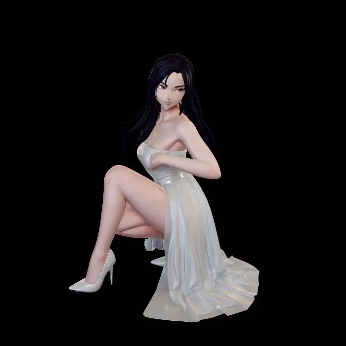 3D model for Elegance in White