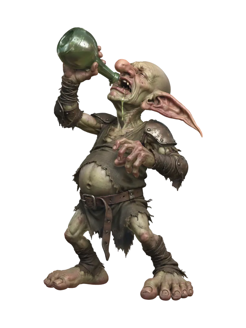the green juice - Brawler 3D model, vytvořený pomocí AI