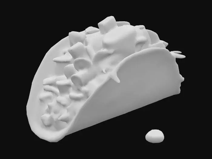 3D model for Monster taco, #food#