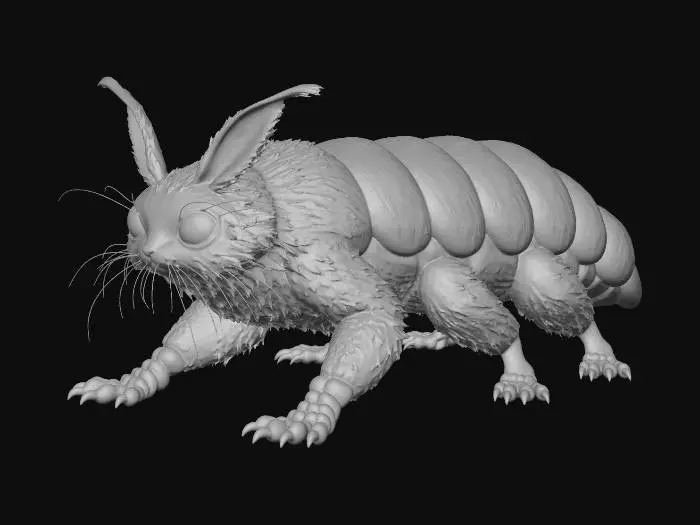 3D model for Catapillar Fantasy Creature