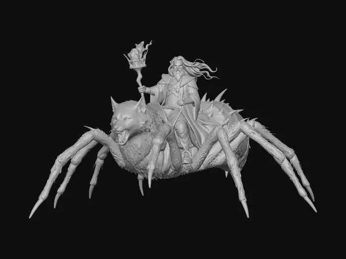 3D model for Spiderwolf Rider