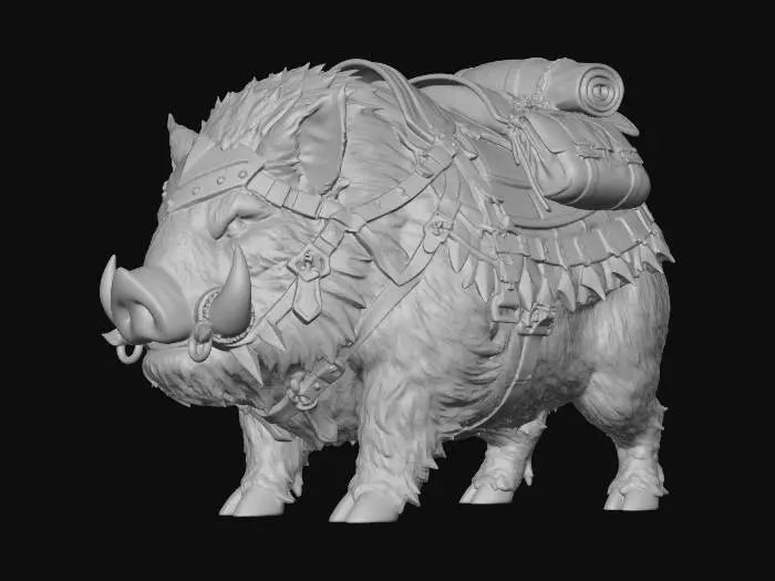 3D model for Armored Boar