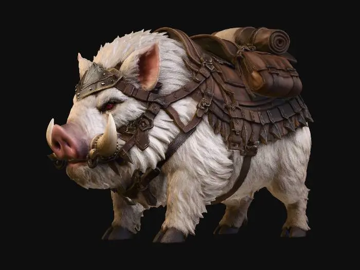 3D model for Armored Boar