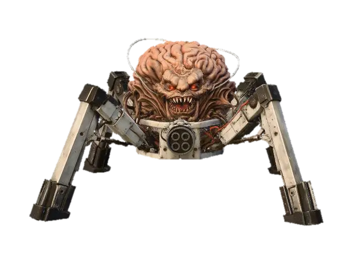 Braincrawler - Gross 3D model, vytvořený pomocí AI