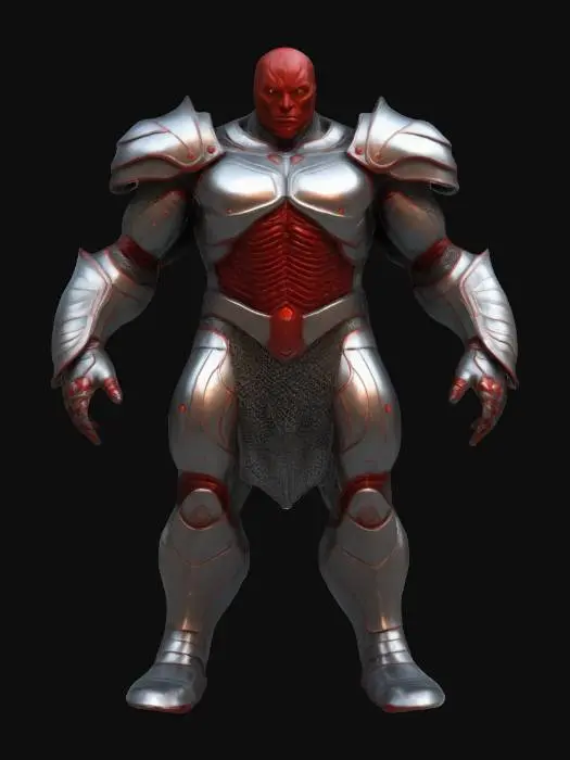 3D model for Darkseid , the iconic villain from the justice league movies, symmetrical, good anatomy and eyes, best quality, detailed mesh, high resolution, super detail, best quality, 4K, 8K, HDR, studio quality beautiful, elegant, realistic, ultra realistic