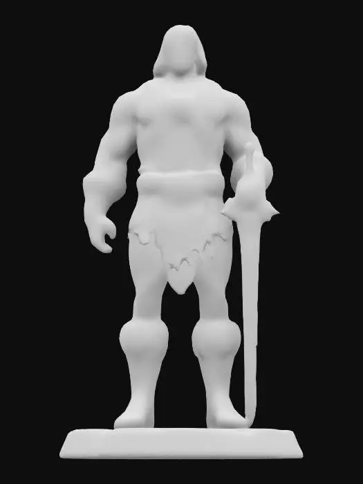3D model for he-man toy action figure
