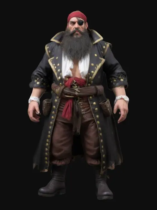 3D model for guy with long beard, terrorist with dinamite attached to his waist, hes got a bunch of dinamite attached to his waist as a belt