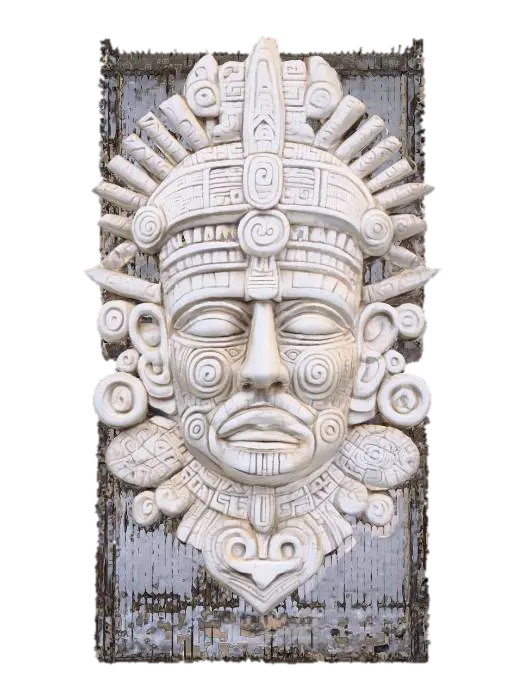 Aztec Majesty - Maya 3D model, vytvořený pomocí AI