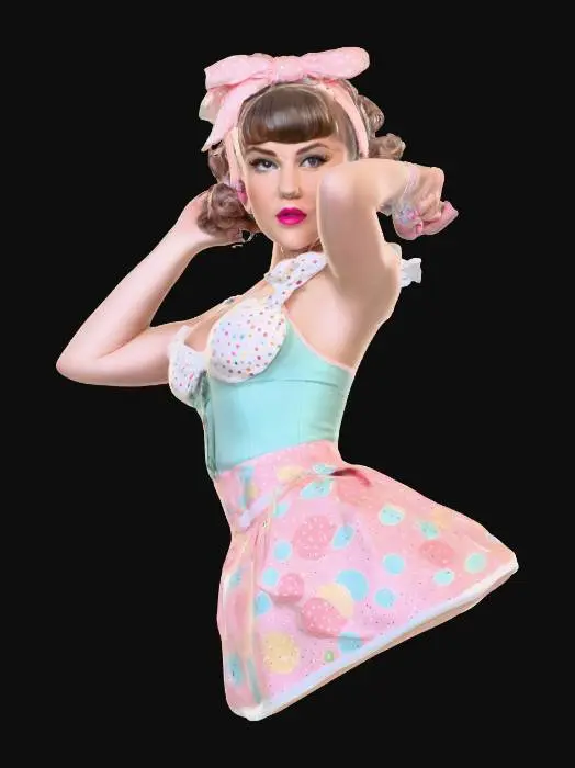 3D model for Vintage Pin-Up Flair
