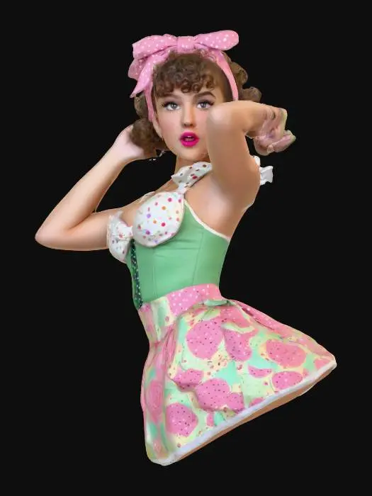 3D model for Vintage Pin-Up Flair