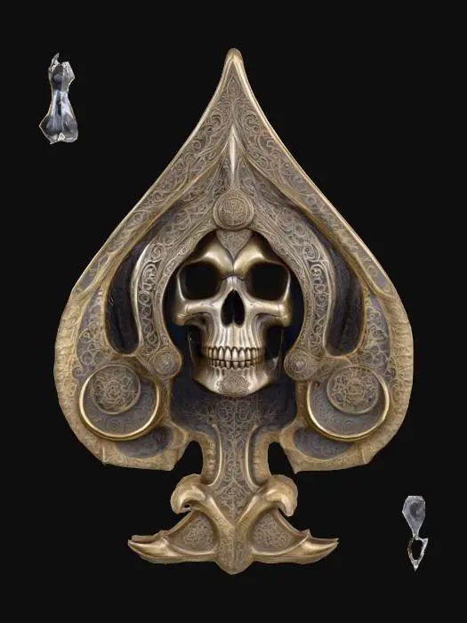 3D model for Ace of Skulls, #PBR#