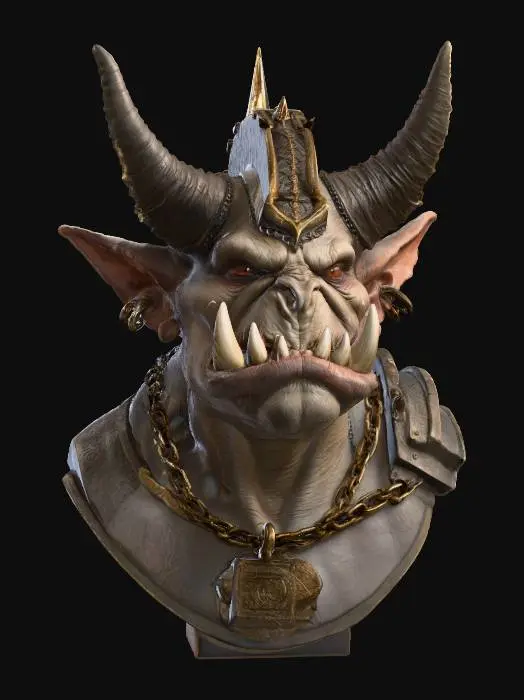 3D model for Orc King, #villain#