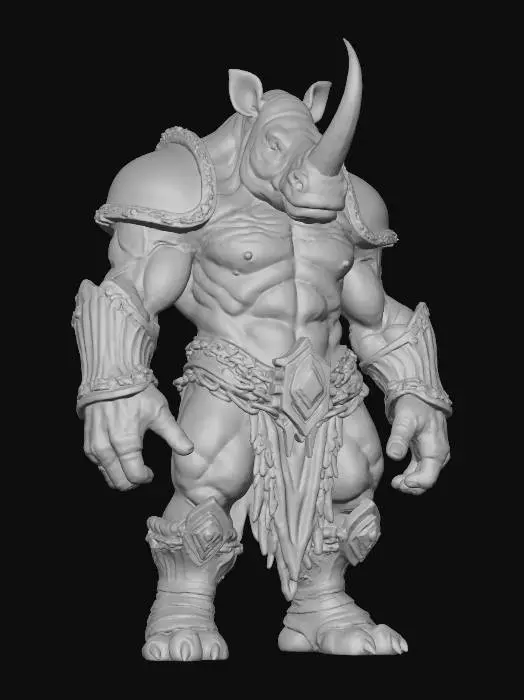 3D model for Rhino Gladiator, #villain#