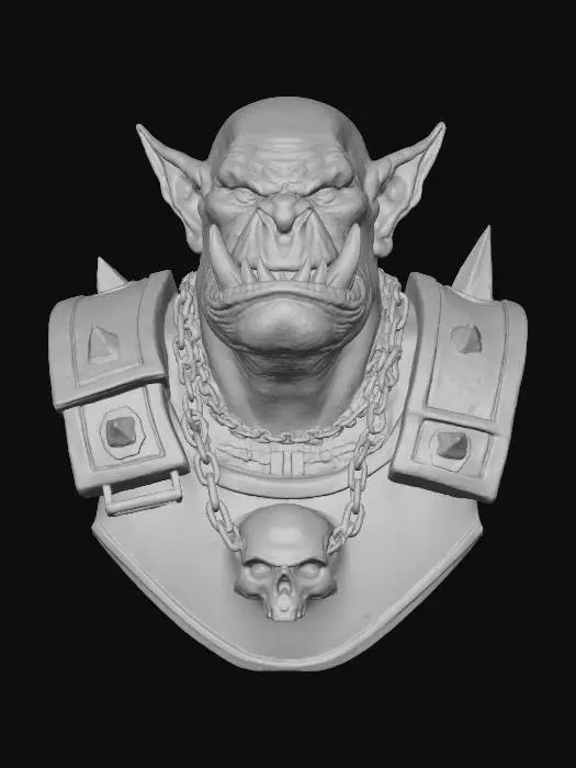 3D model for Orc Warlord, #villain#
