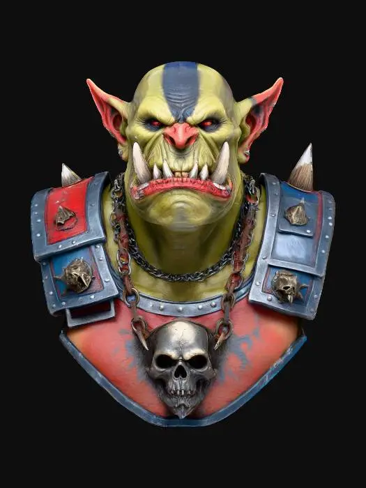 3D model for Orc Warlord, #villain#