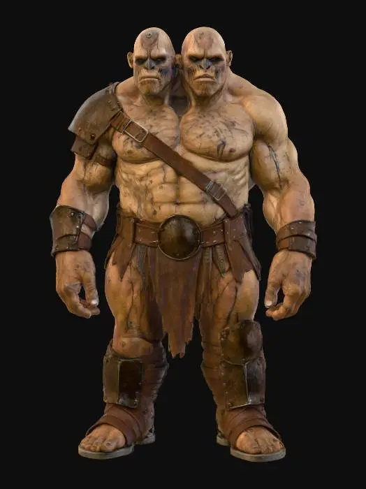 3D model for Two-Headed Warrior