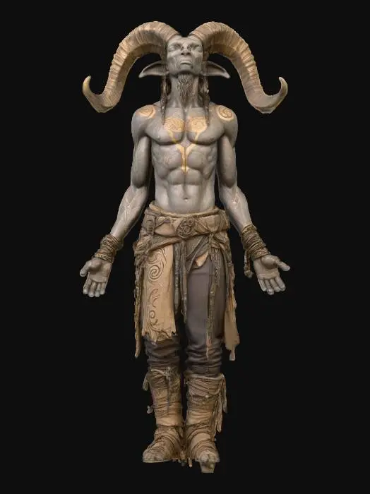 3D model for Enchanted Ram Warrior