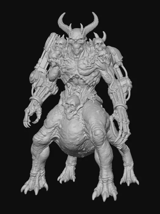 3D model for Demonic Mecha Overlord, #villain#