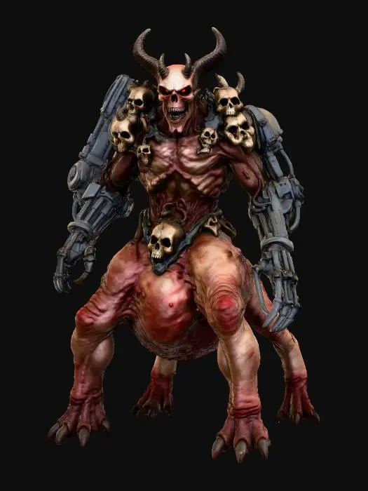 3D model for Demonic Mecha Overlord, #villain#