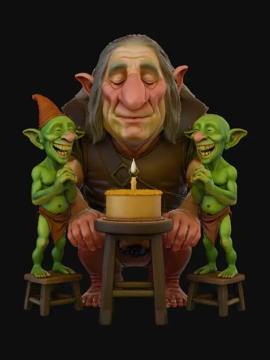 3D model for Birthday Wishes